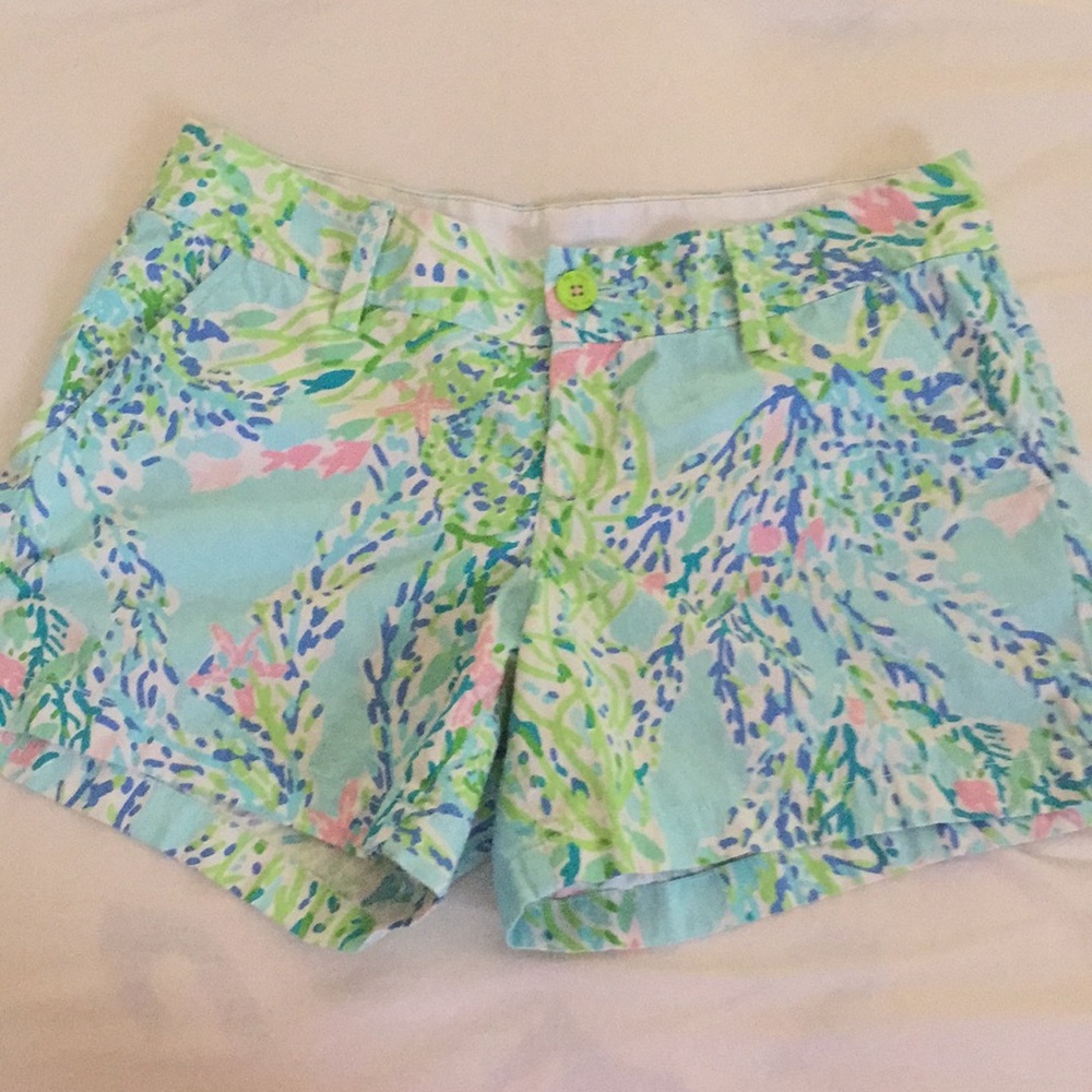 Lilly Pulitzer Callahan Shorts Blue Heaven 5”
